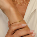 Pulseira Snake Fina Dourada